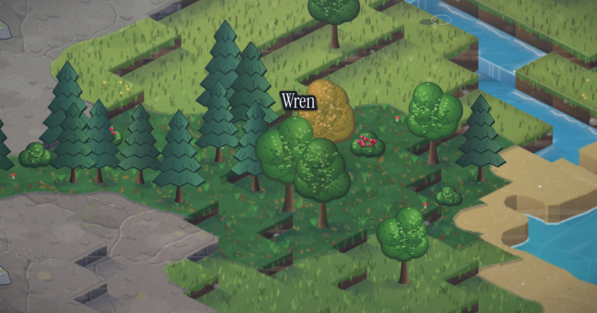 The island in the world's soft isometric style, with Wren, on 3 October 2026