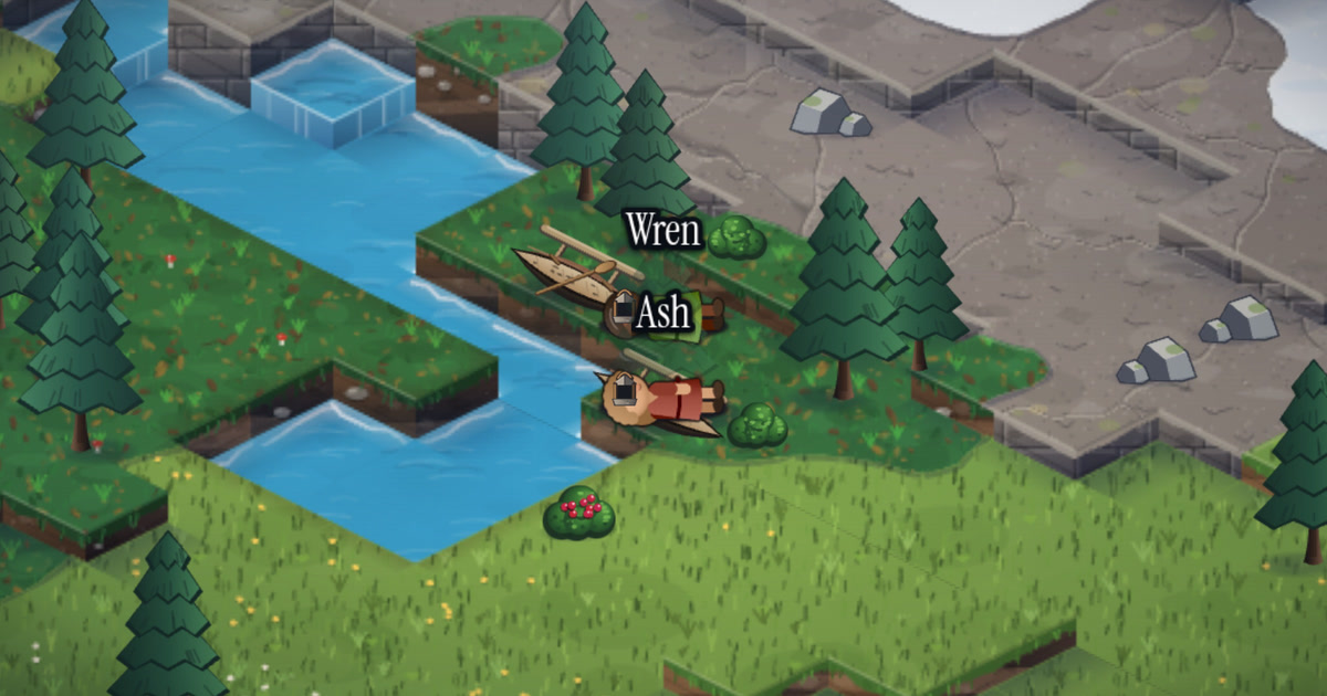 The island in the world's soft isometric style, with Ash, on 30 September 2026